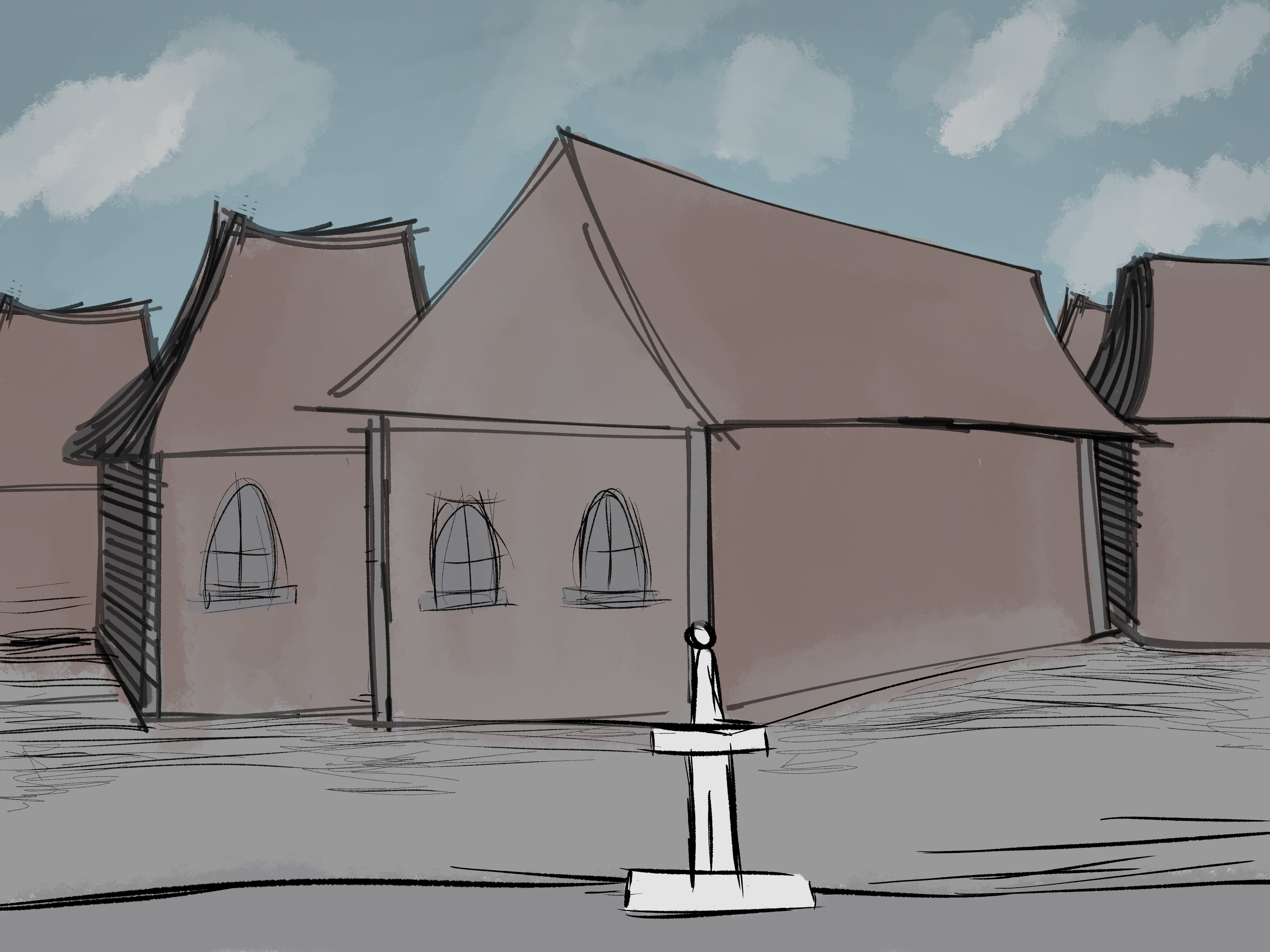 more concept art of the King Arthur scene